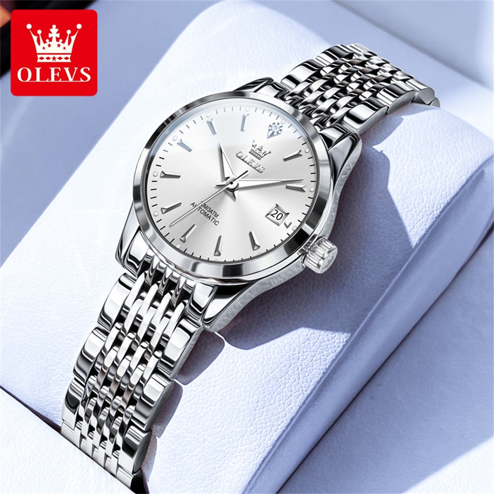 Push Button Tactile - OLEVS 6635 Mechanisch dameshorloge Eenvoudig luxe