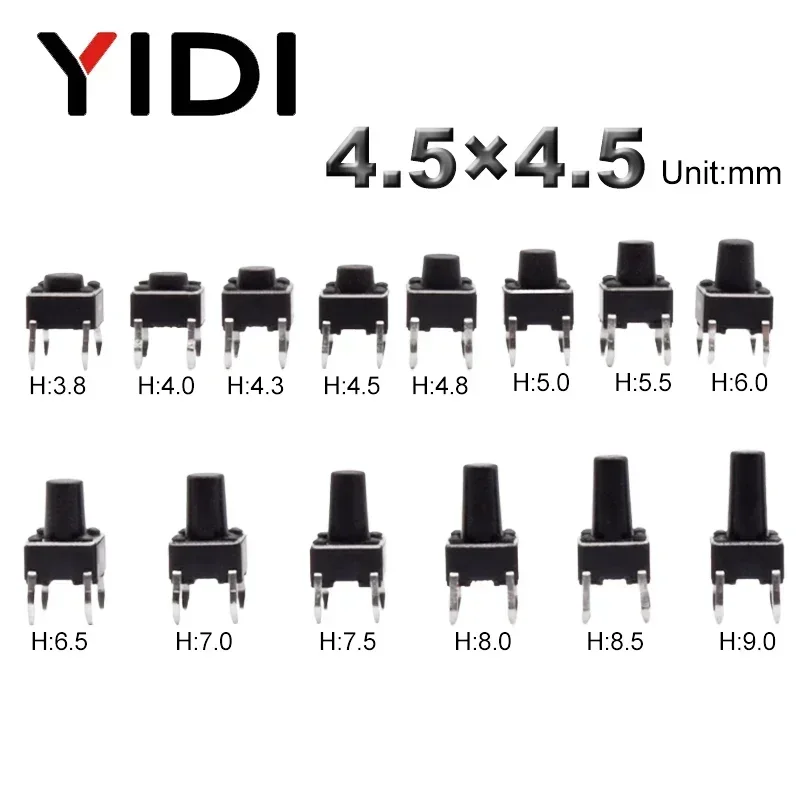 Push Button Tactile - 50 Stuks Panel Pcb Op Off