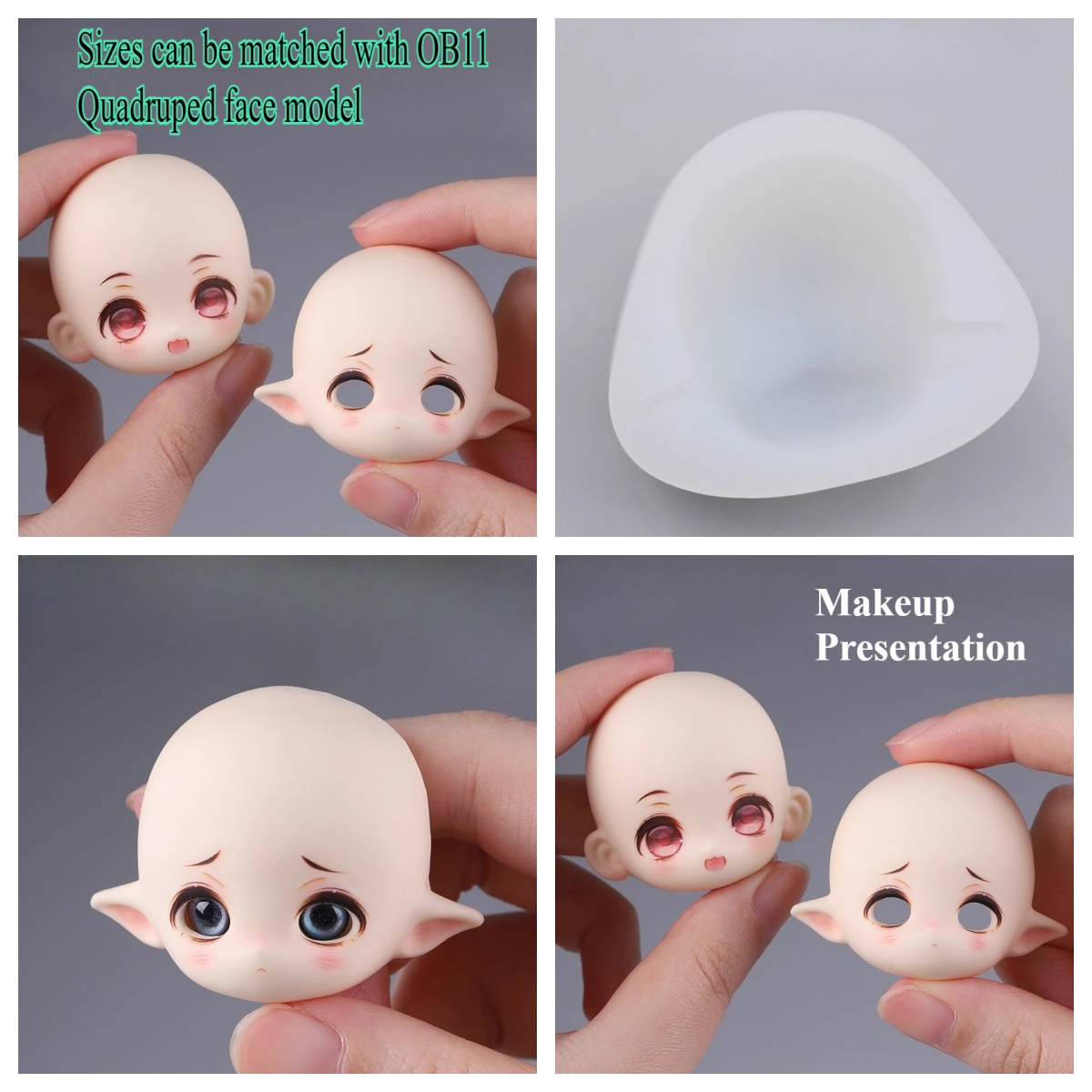 Diy Q - Q Stijl Elf Oren Gezicht Siliconen