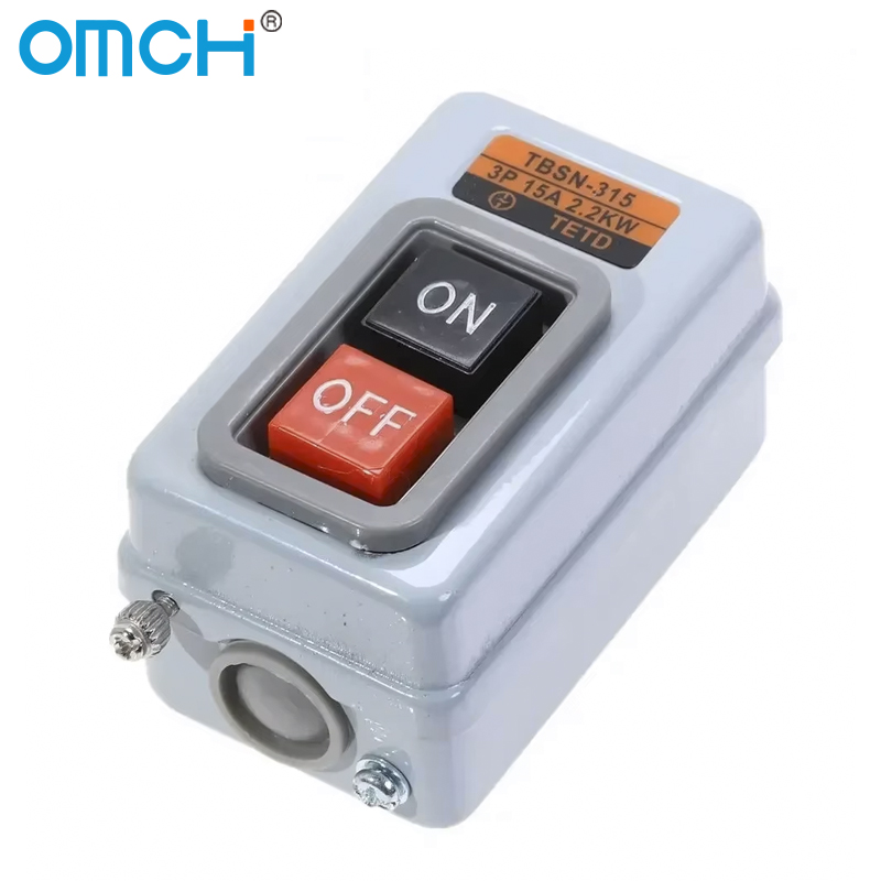 Push Button Tactile - OMCH Drukknop Aan/uit-schakelaar Drie Fasen Stroomregeling