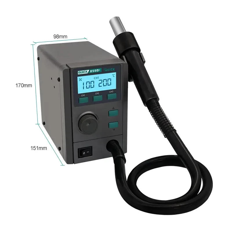 Hot Air Rework Station - Quick 859D+ Heteluchtpistool Soldeerstation Lassen Soldeerbout