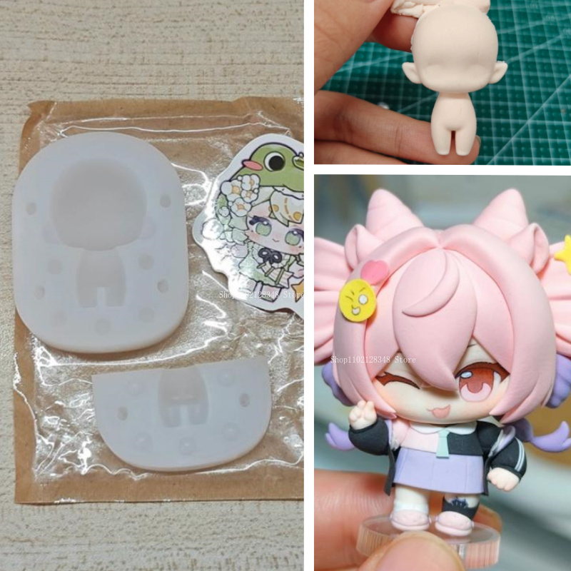 Diy Q - Q-versie lichaamsmodel siliconen mal DIY handgemaakte