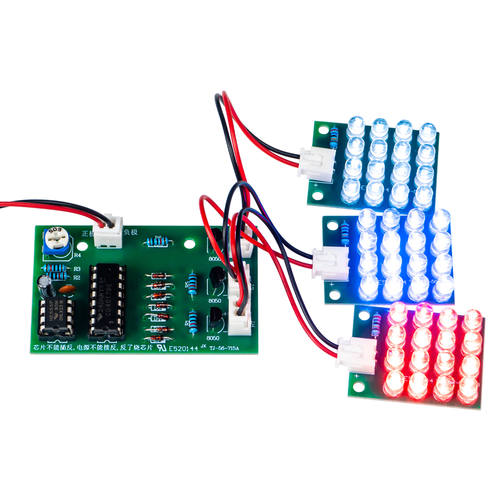 Pcb Etching Kit - DIY Elektronische Kit LED Driekleurig Knipperlicht