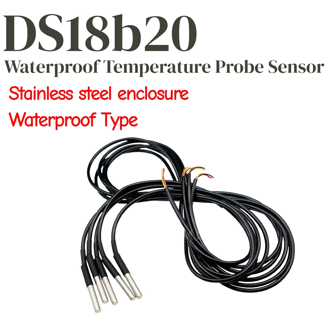 Ds18B20 Temperature Sensor - 1/5pcs DS18b20 Temperatuursonde Temperatuursensor 1M 2M