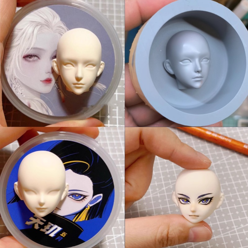 Diy Q - 3.0/3.6 CM Q-versie Proportionele Gezicht Siliconen
