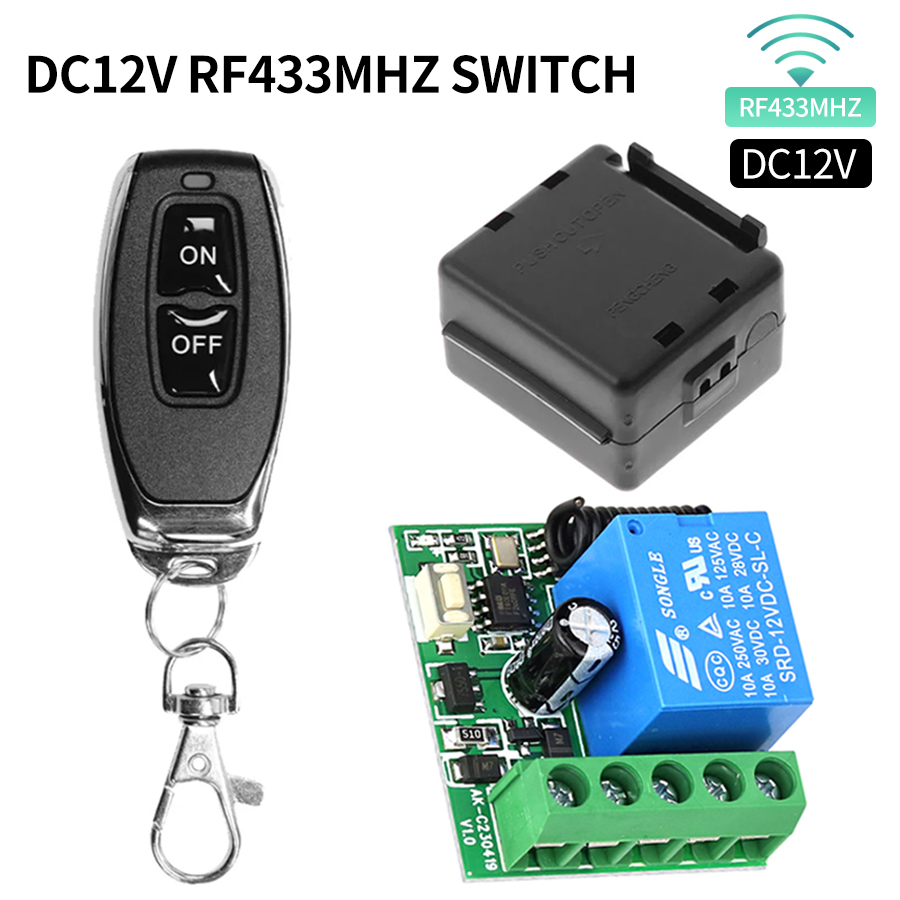 Rf 433Mhz Module - 433Mhz Diy Draadloze Schakelaar Dc 12V