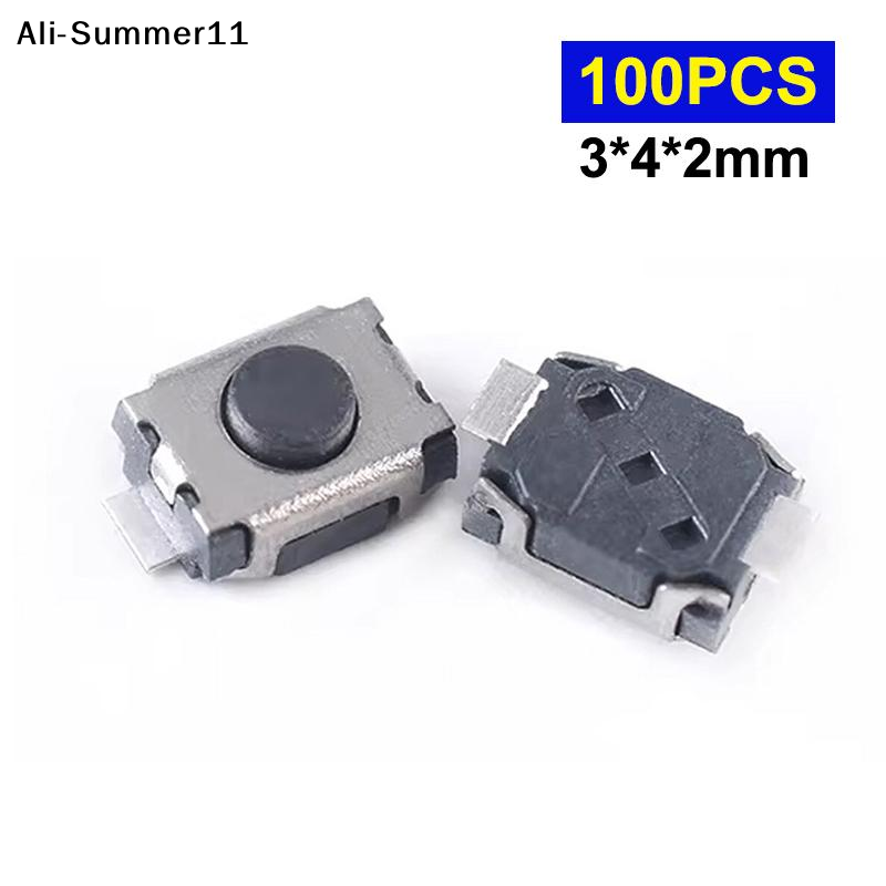 Push Button Tactile - 【Mm】100 Stuks 3*4*2MM Micro Switch Knop