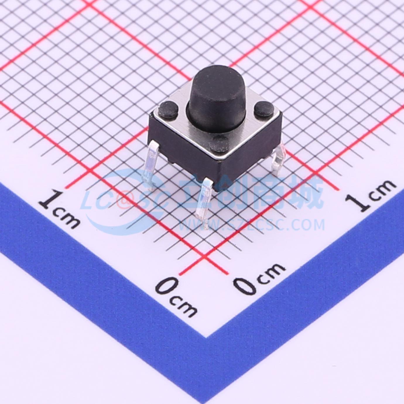 Push Button Tactile - 302 stuks TS-1095-A5B2-D1 -4P 6x6mm SPST