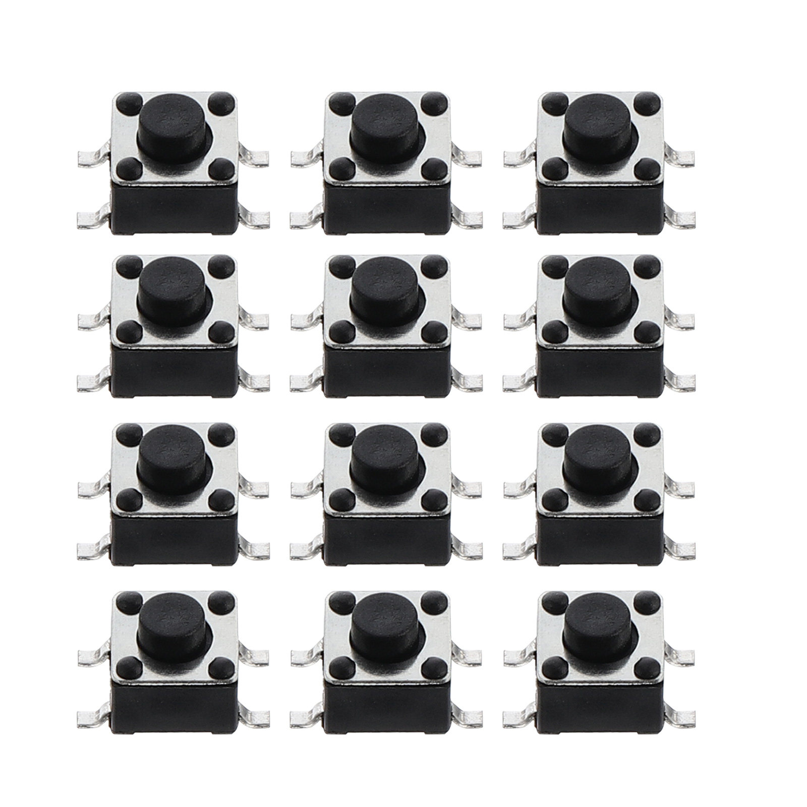 Push Button Tactile - 100 stuks tactiele drukknopschakelaars assortiment micro