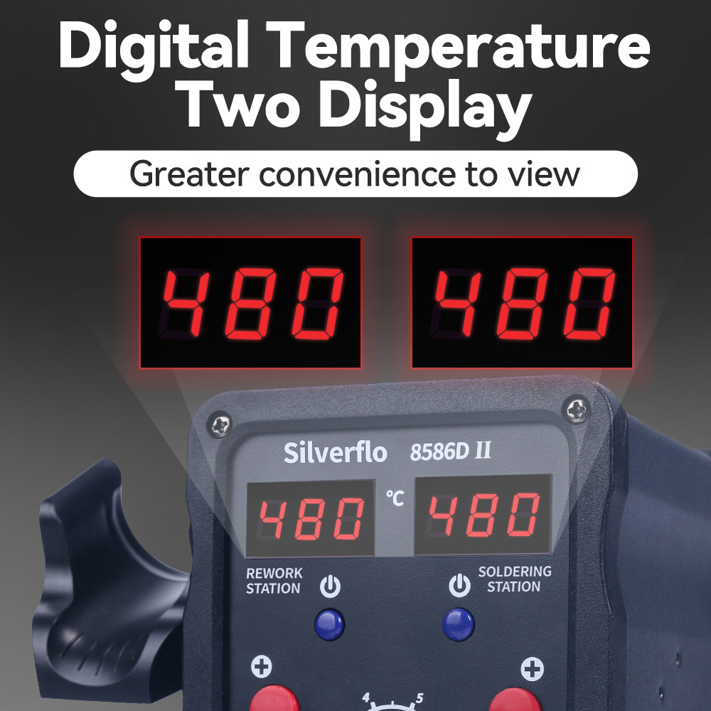 Silverflo 8586D soldeerstation - Hot Air Rework Station recensie en prijs