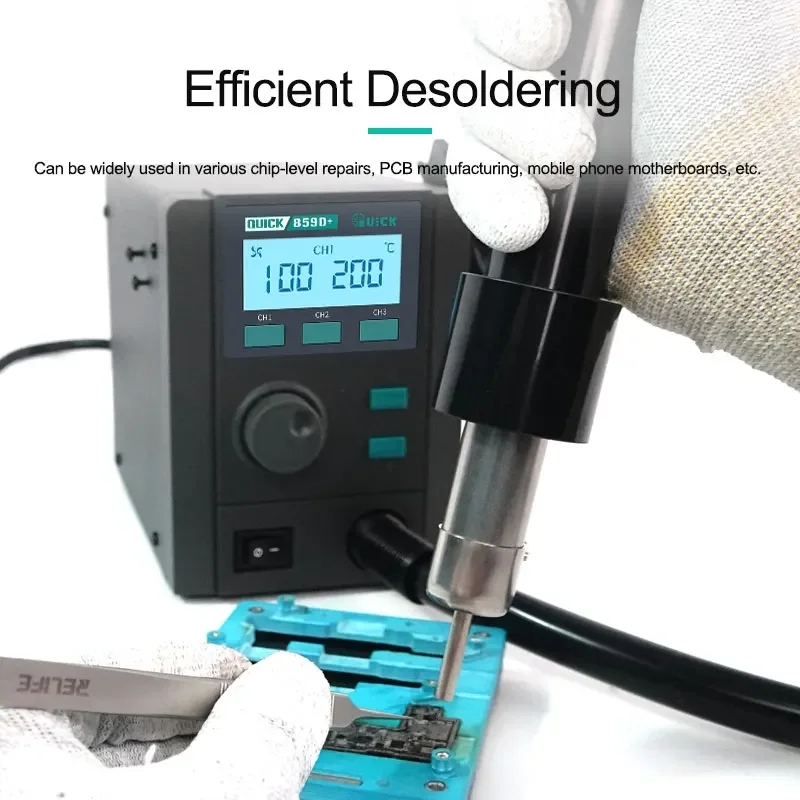 Quick 859D+ Heteluchtpistool S - Hot Air Rework Station recensie en prijs