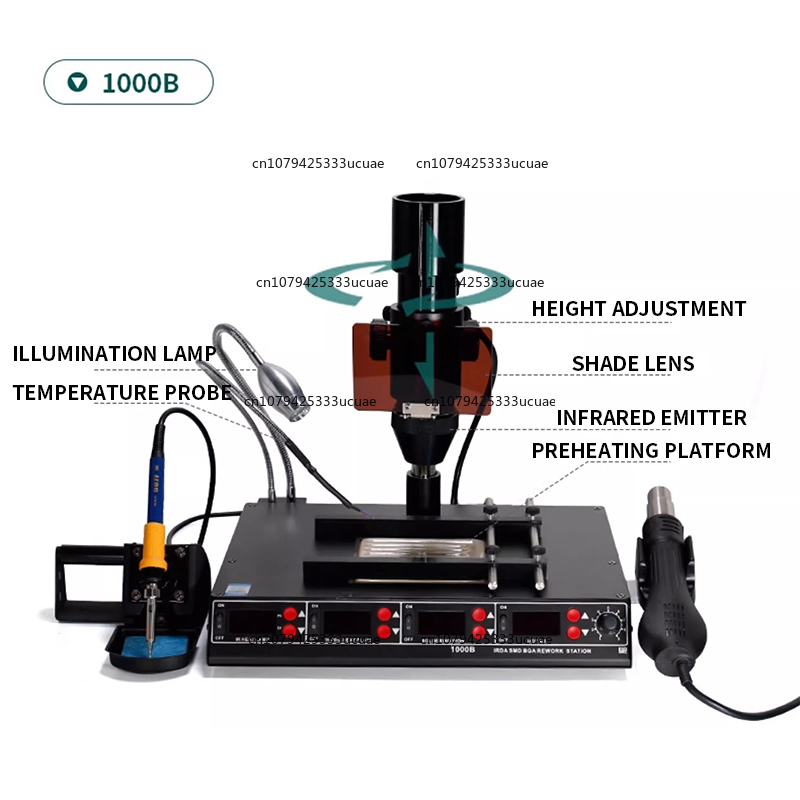 1000B/1000A Infrarood multifun - Hot Air Rework Station recensie en prijs