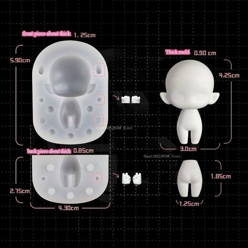 Q-versie lichaamsmodel silicon - Diy Q recensie en prijs