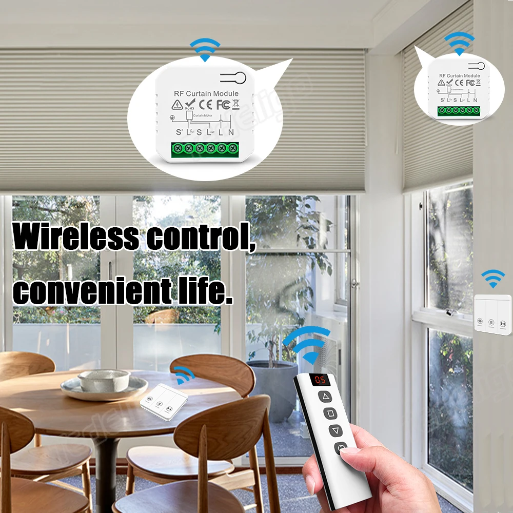 433 Mhz Rf Gordijn Schakelaar  - Rf 433Mhz Module recensie en prijs