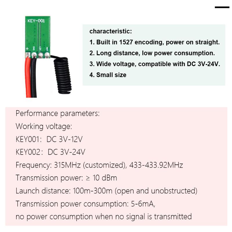 1 stks DC 12 V 3 V 5 V 9 V Ler - Rf 433Mhz Module recensie en prijs