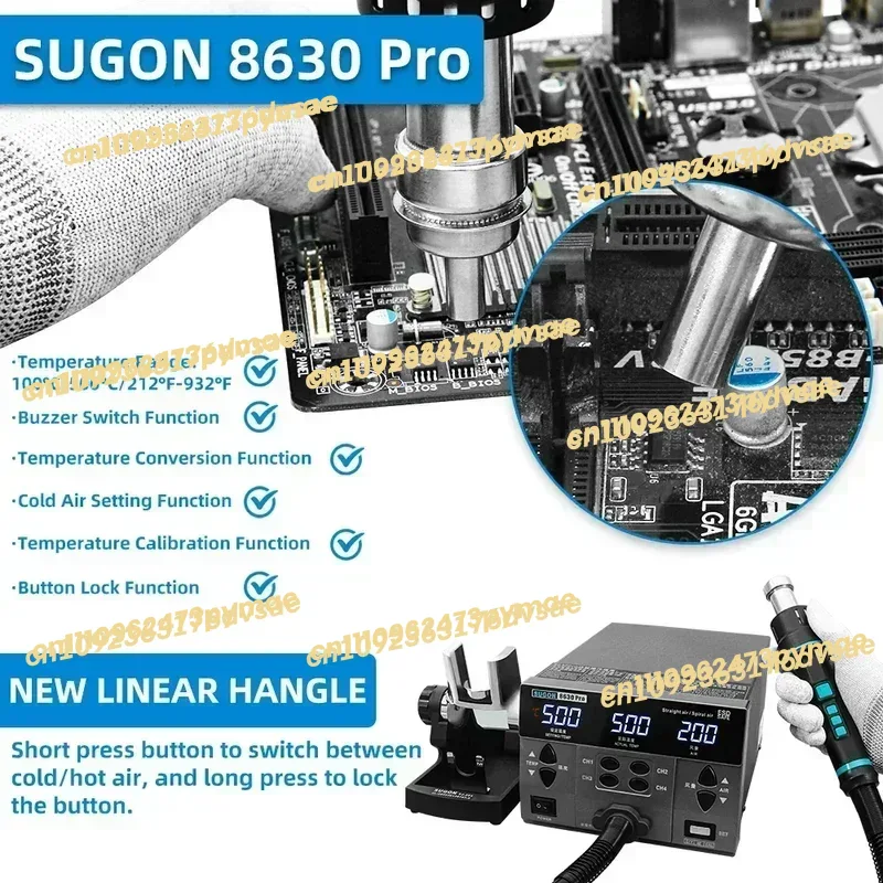 2025 2024 SUGON 8630Pro 1300W  - Hot Air Rework Station recensie en prijs