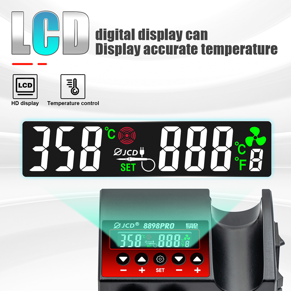 JCD 8898Pro Soldeerstation 2-i - Hot Air Rework Station recensie en prijs