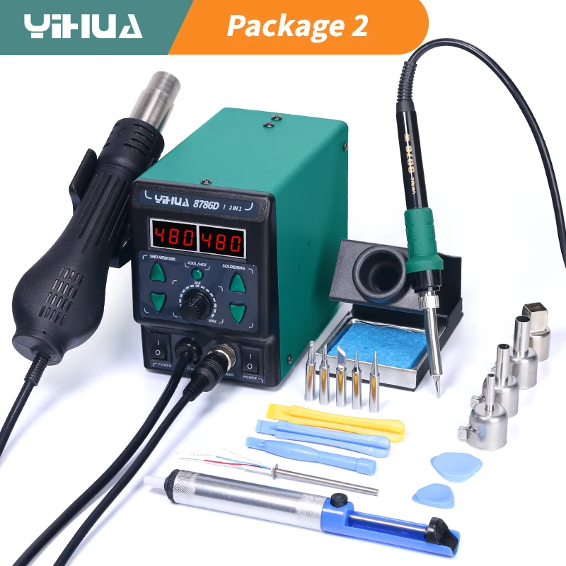YIHUA 8786D Soldeerbout Hot Ai - Hot Air Rework Station recensie en prijs