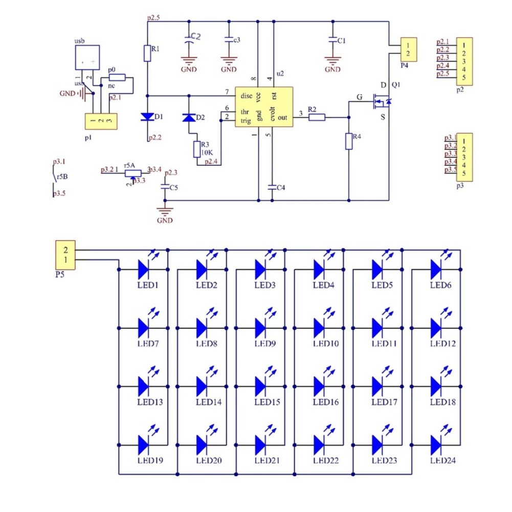NE555 Voor PWM LED Bureaulamp  - Diy Electronics Table recensie en prijs