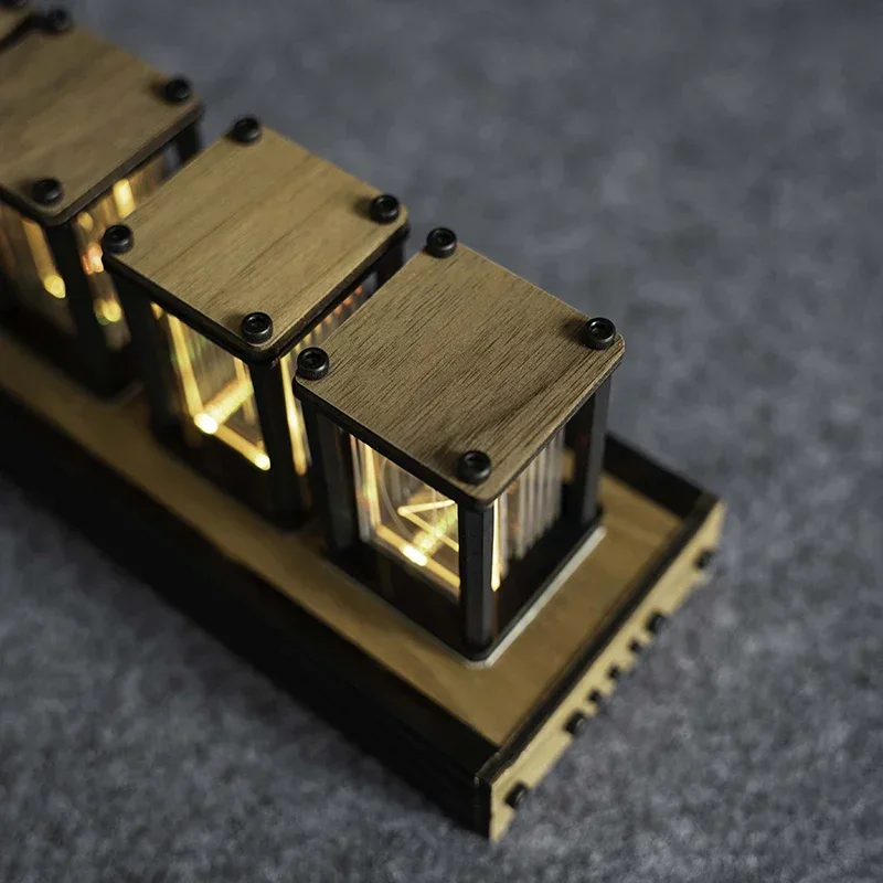 Luxe Nixie Glow Tube Klok Hout - Diy Electronics Table recensie en prijs