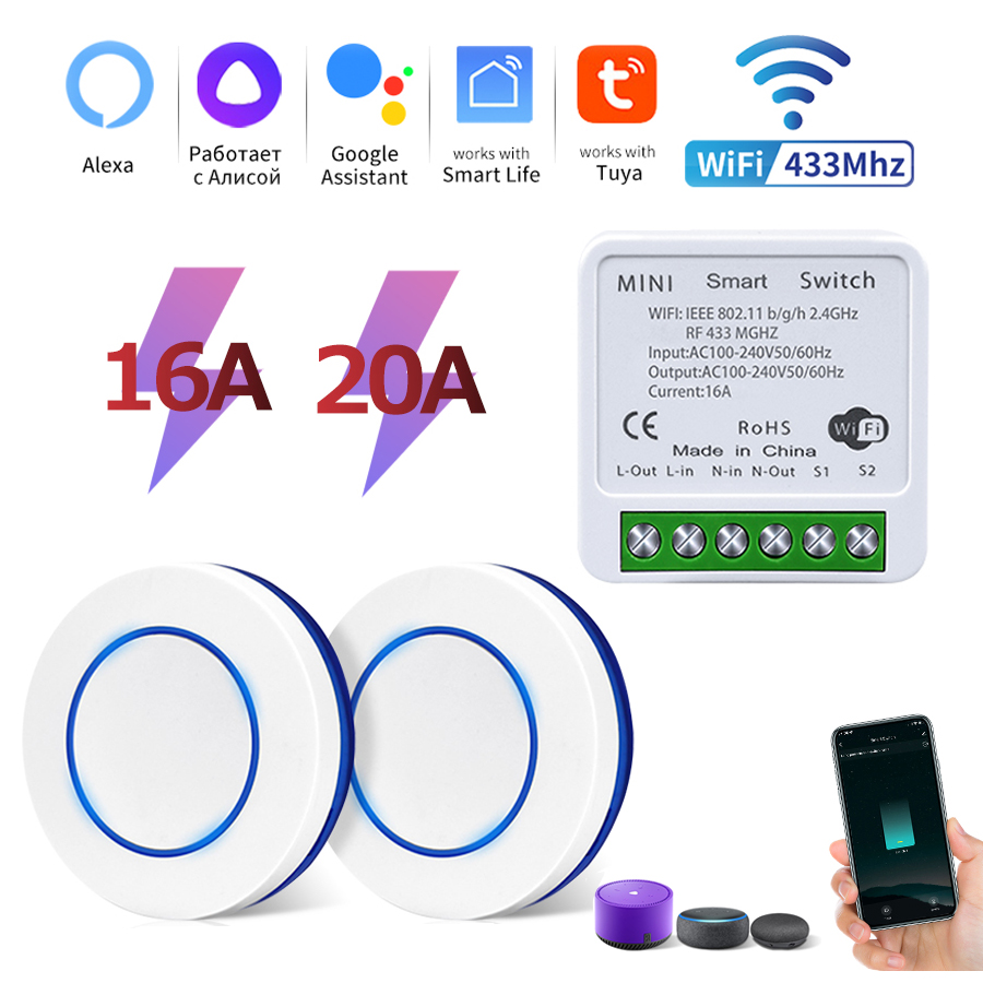 Tuya Wifi Smart Switch RF 433M - Rf 433Mhz Module recensie en prijs