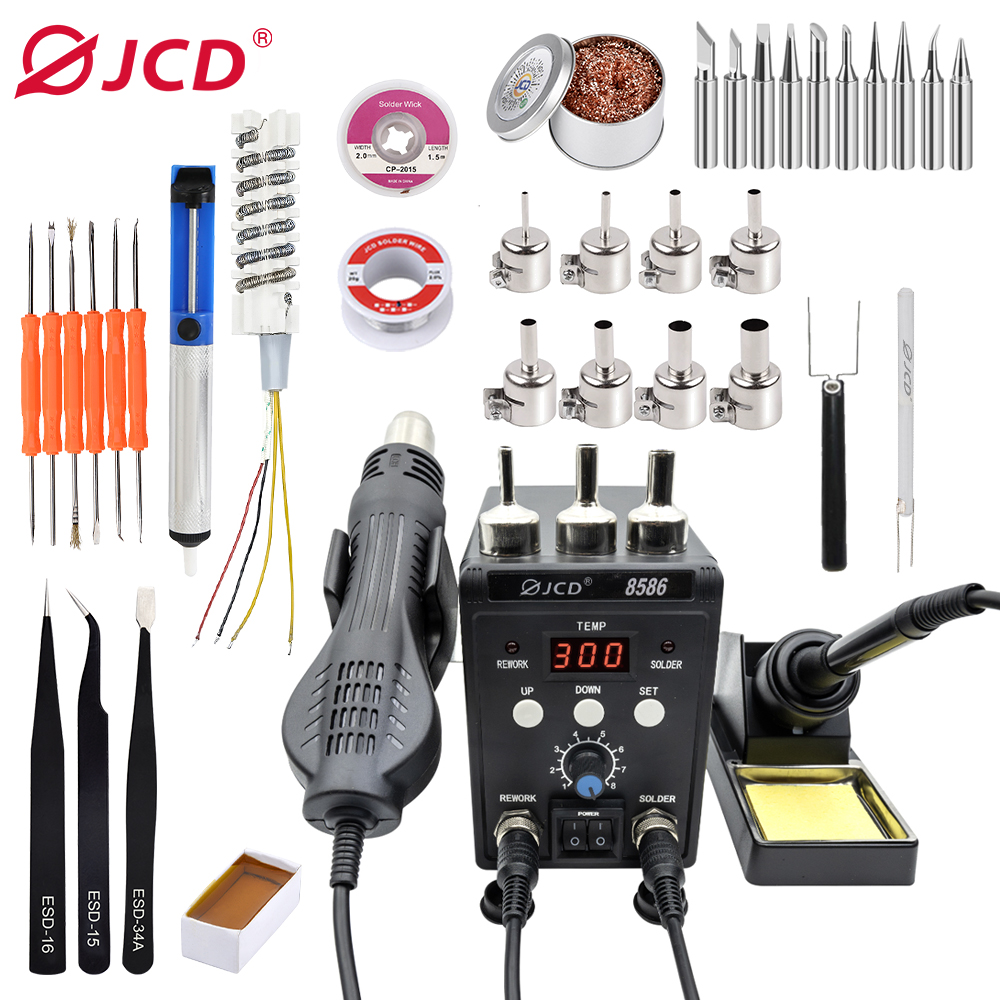 JCD 2-in-1 Soldeerstation 8586 - Hot Air Rework Station recensie en prijs