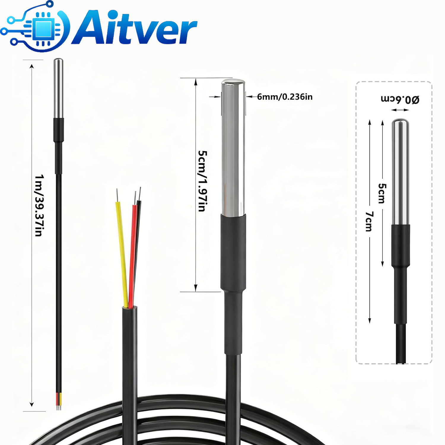 DS18B20 Waterdichte temperatuu - Ds18B20 Temperature Sensor recensie en prijs