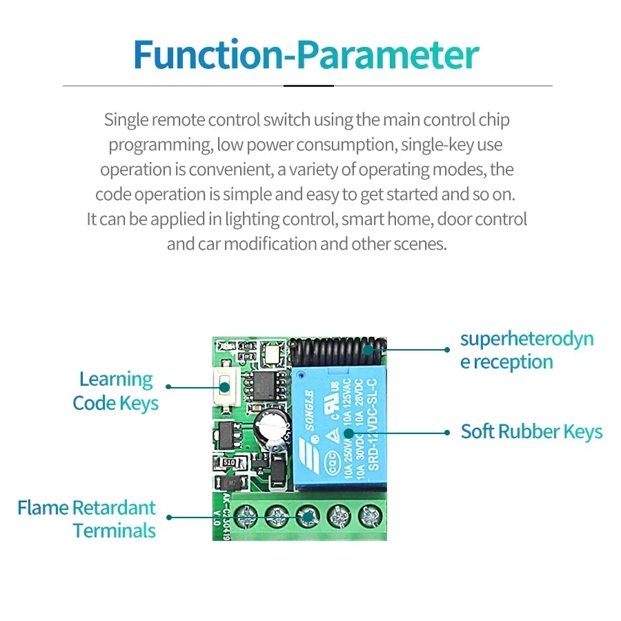 DC 12V Afstandsbediening Slimm - Rf 433Mhz Module recensie en prijs