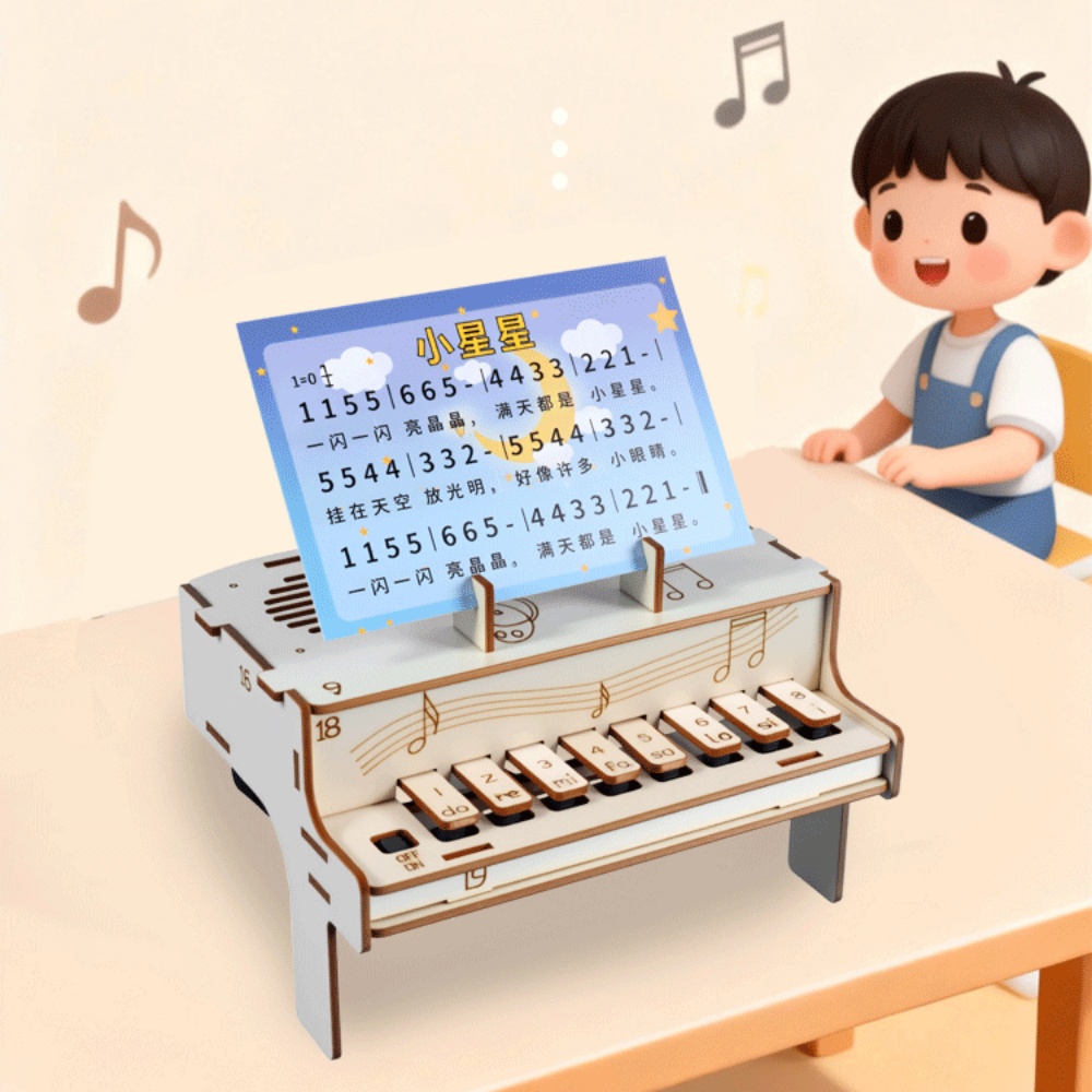 DIY houten elektronische piano - Diy Home Electronics recensie en prijs