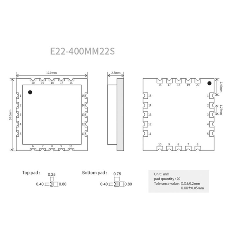 2X EBYTE SX1268 433Mhz Lora dr - Rf 433Mhz Module recensie en prijs